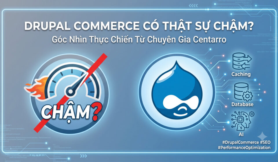 Drupal Commerce Performance: Chiến Lược Scaling, Caching và Database Optimization Từ Centarro
